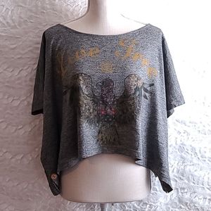 Element grey live free crop top